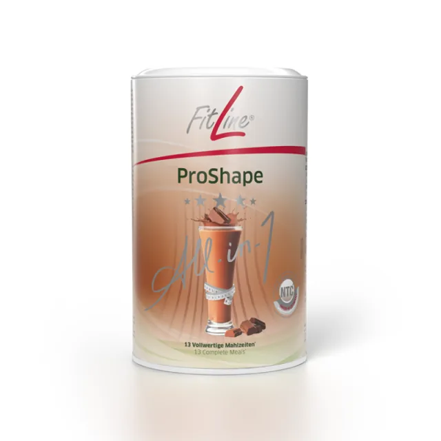 Official FitLine US catalog image of ProShape All-in-1 Chocolate