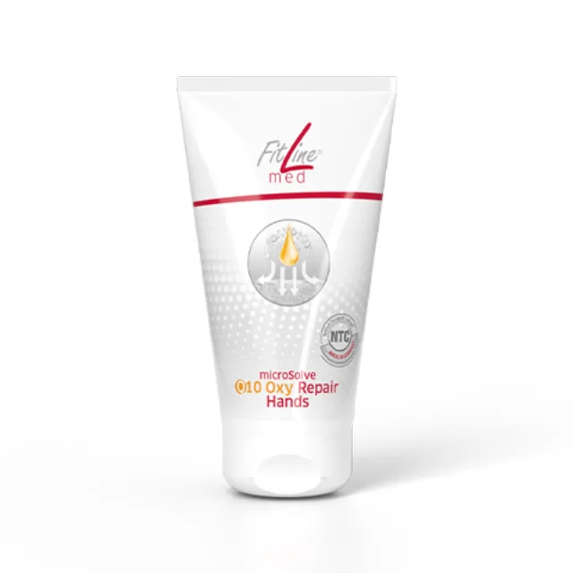 Official FitLine US catalog image of Q10 Oxy Repair Hands